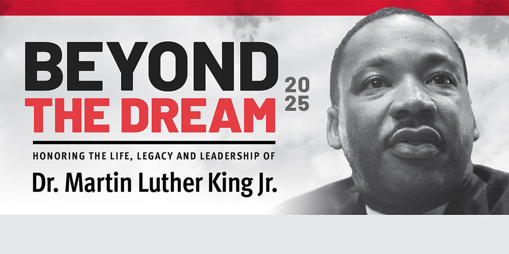 Beyond the Dream with photo of Dr. Martin Luther King Jr.